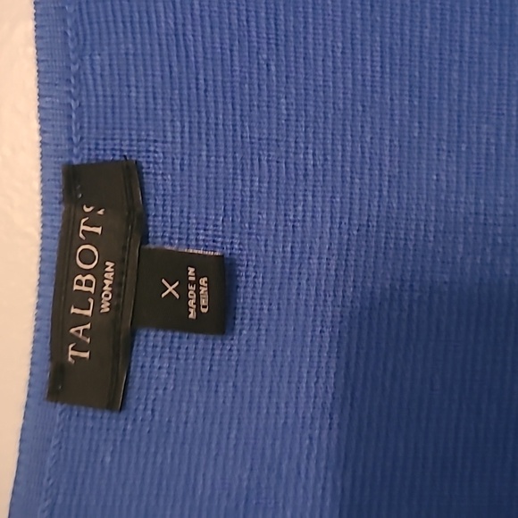 Talbots Blue Sweater Jacket SZ X - Picture 4 of 7